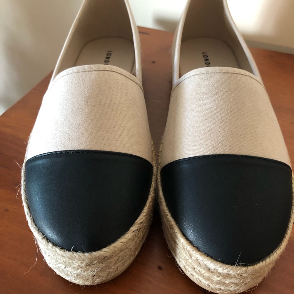 London Rag two tone espadrilles size 9